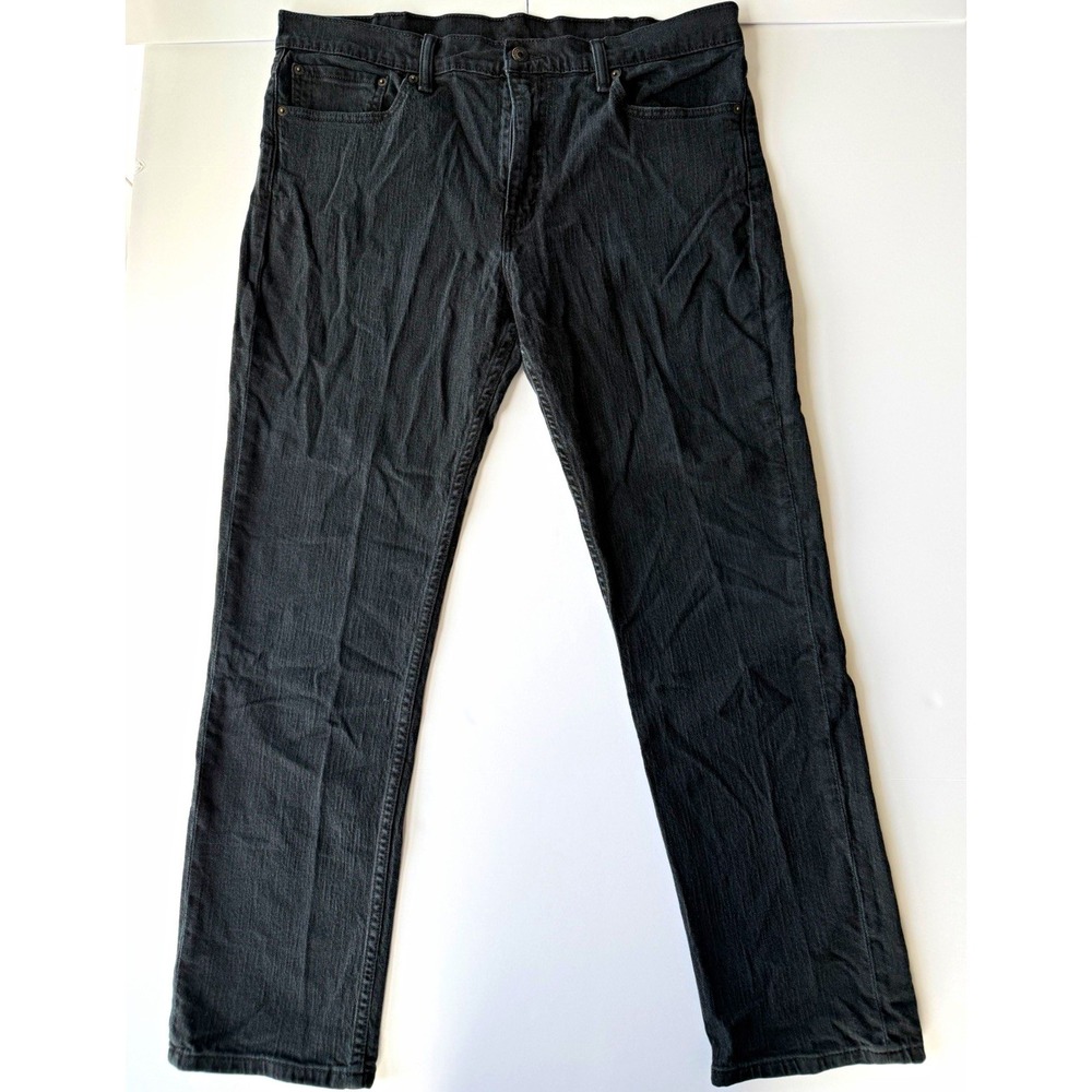Levi's Men's Slim Fit Jeans Black Dark Wash Stretch Denim 5-Pocket